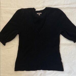 Lilla P Black V-Neck Sweater